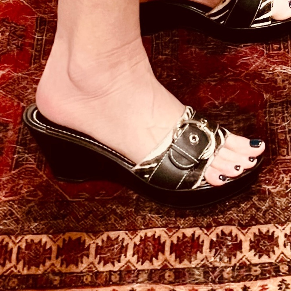 Franco Sarto Stylish Black Women's Heeled Sandals